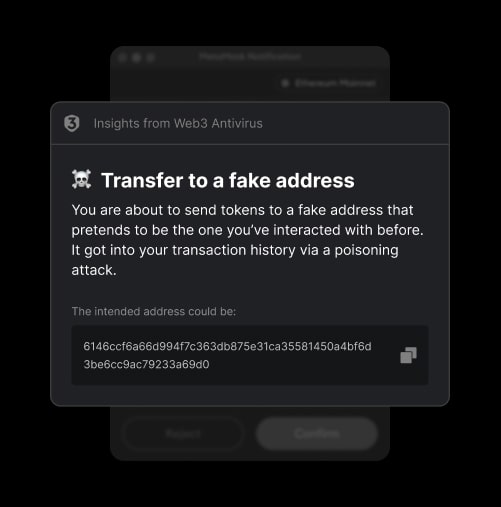 Transfer to Fake Address