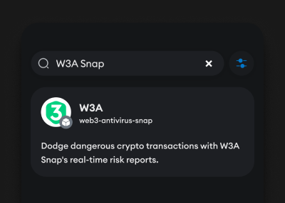 Screen with W3A